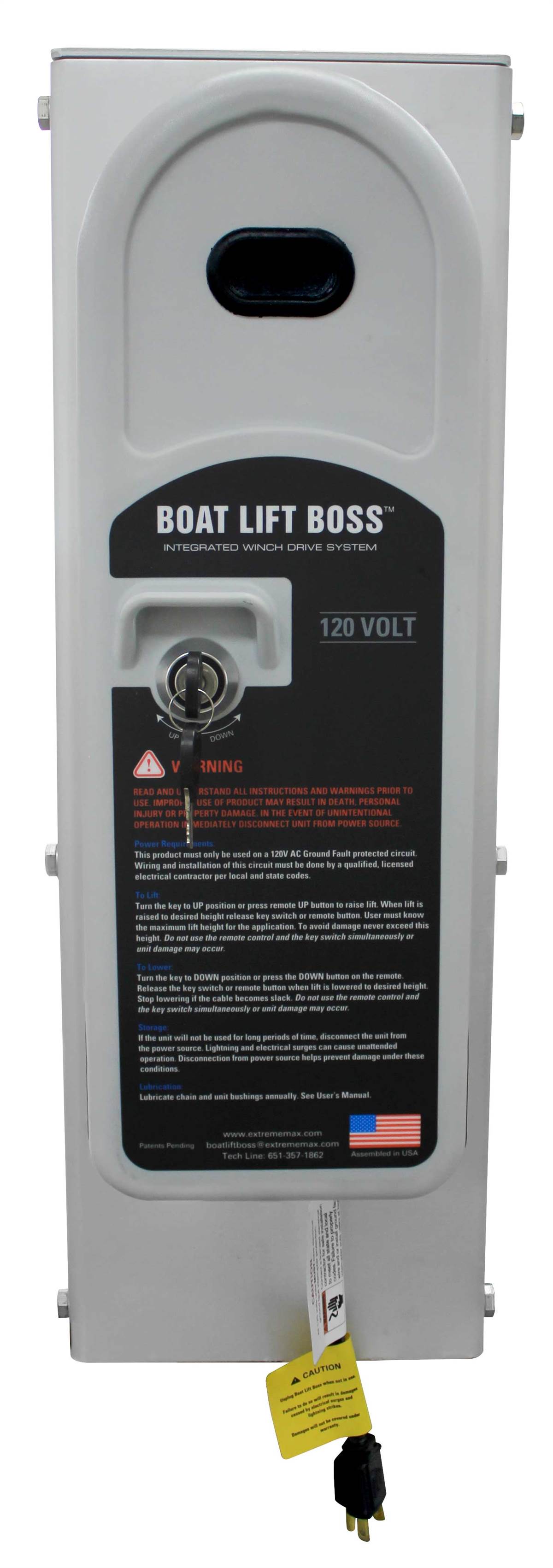 All Manufacturers | Power Unit | Integrated Winch | AC 120 Volt | Key Turn | 7500 lbs Capacity