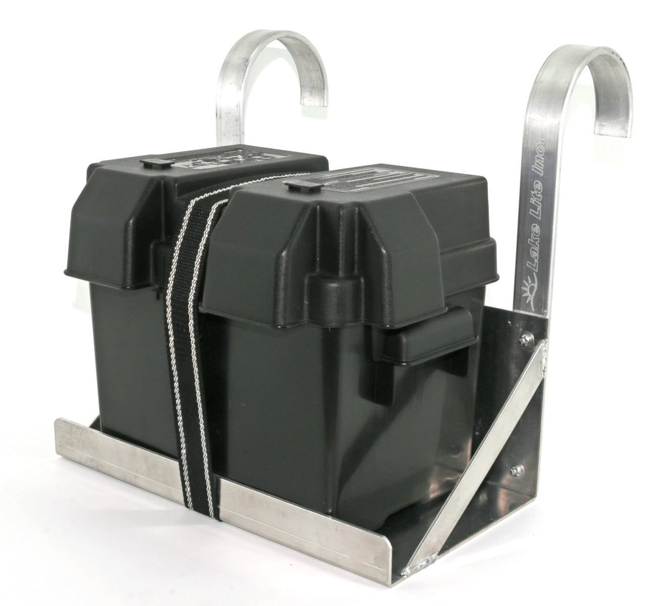 All Manufacturers | Power Unit | Battery Tray | Single Hanging Boat Lift Battery Tray - w/ Rounded Arms