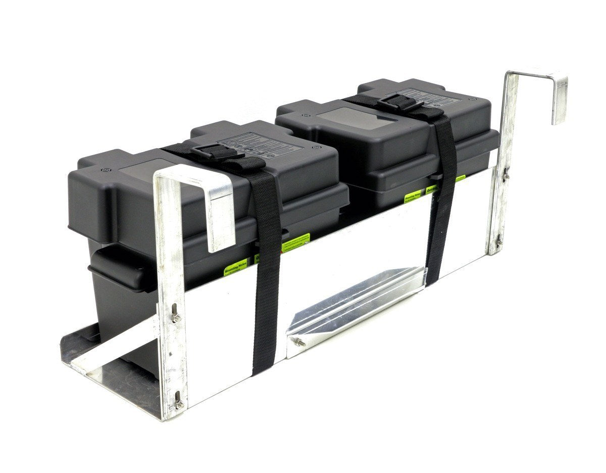 All Manufacturers | Power Unit | Battery Tray | Dual Hanging Boat Lift Battery Tray - w/ Square Arms