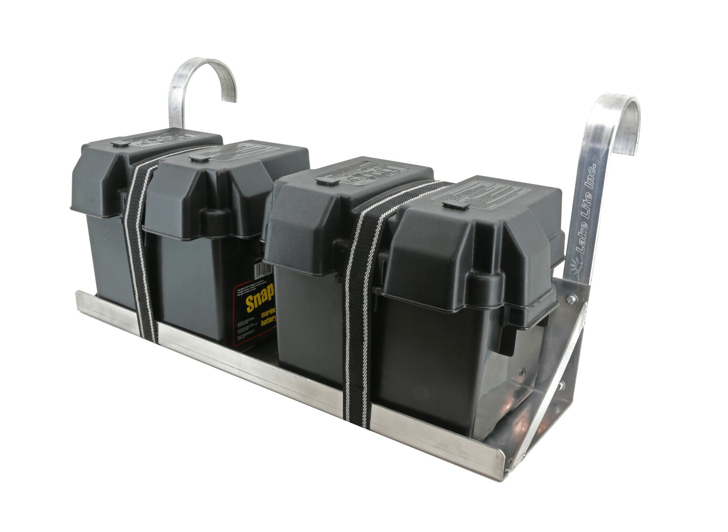 All Manufacturers | Power Unit | Battery Tray | Dual Hanging Boat Lift Battery Tray - w/ Rounded Arms