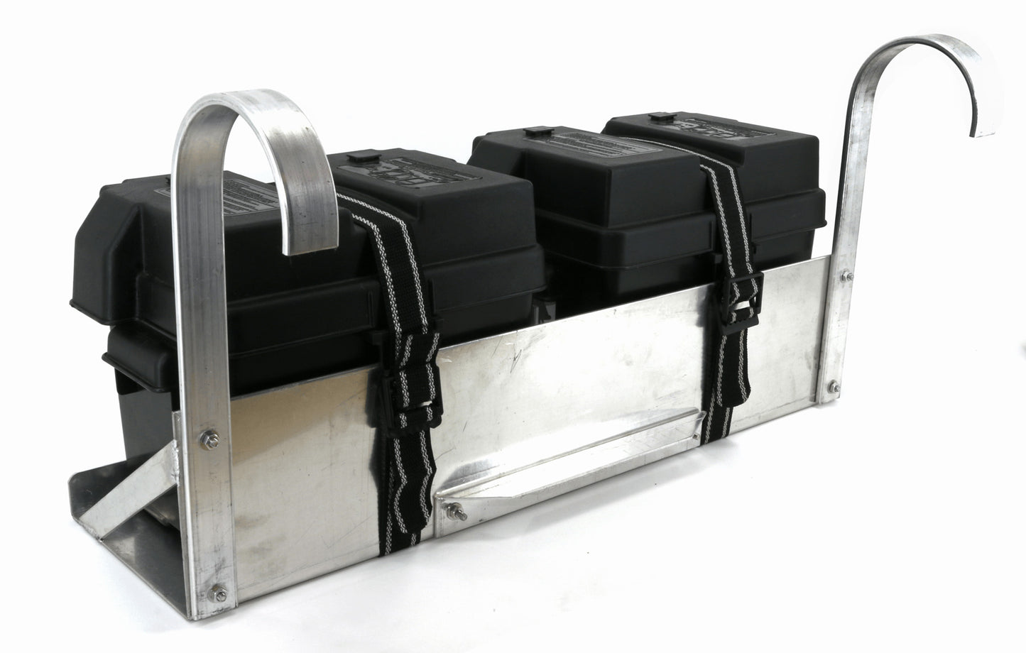 All Manufacturers | Power Unit | Battery Tray | Dual Hanging Boat Lift Battery Tray - w/ Rounded Arms